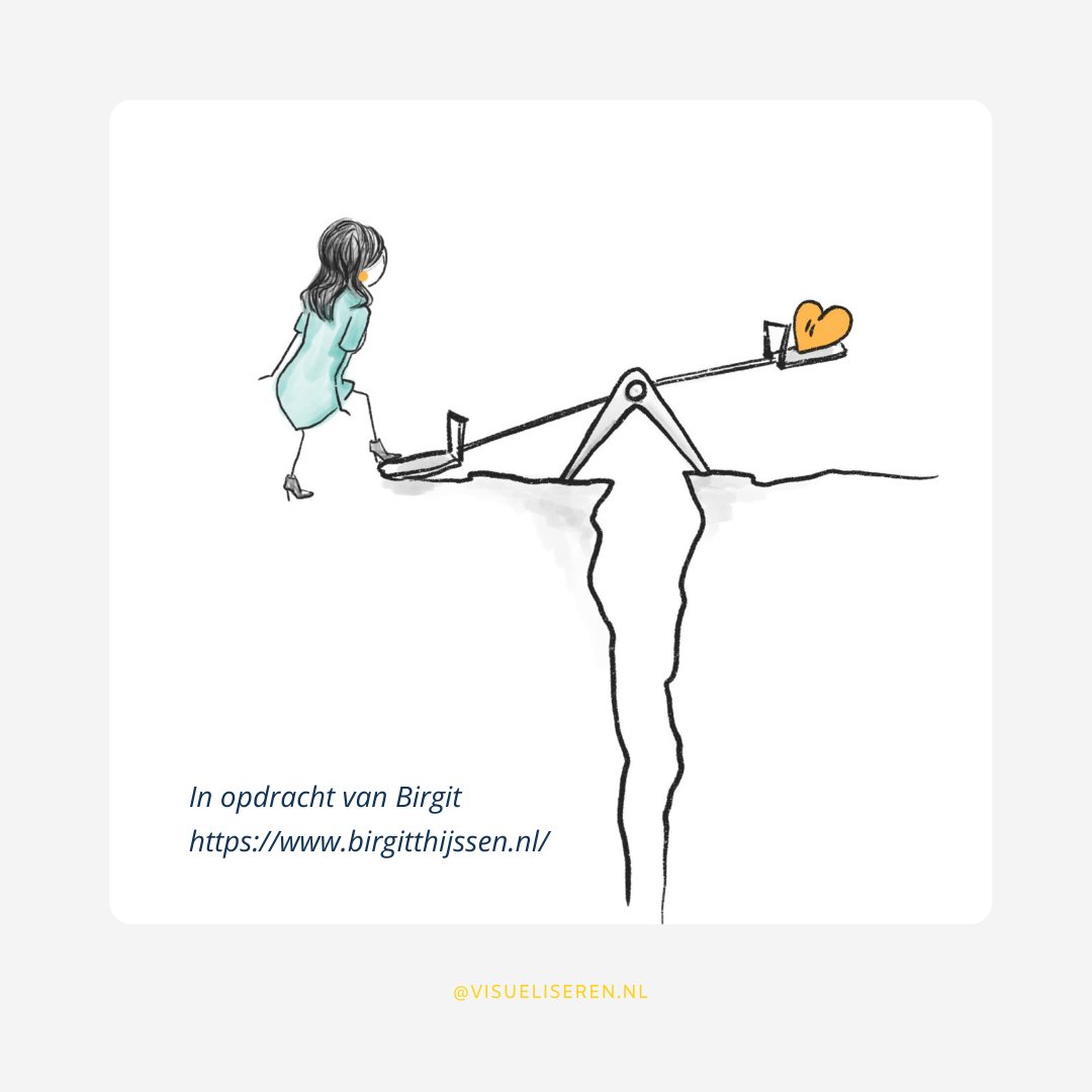 Illustratie voor psychologe Birgit Thijssen voor haar Masterclass